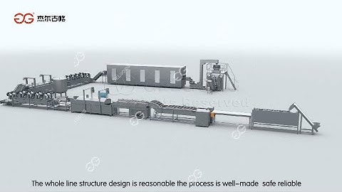 Automatic 500kgh 1000kgh Frozen French Fries Production Line 3D Video