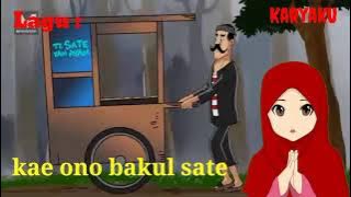 Lagu Daerah gampang diingat Tema Pekerjaan, makanan ' Sate '