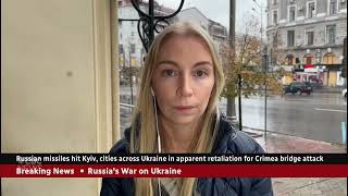 Renewed Russian airstrikes on Ukraine after explosion on Kerch Bridge - Oct. 10, 2022 - CBC News