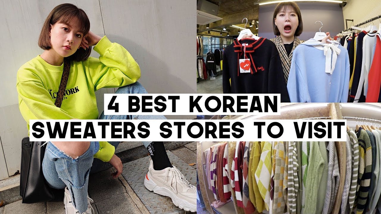 4 BEST Korean Sweaters & Cardigans Stores You Must Visit (Hongdae ...