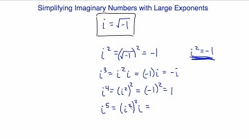 Simplifying Imaginary Numbers with Large Exponents