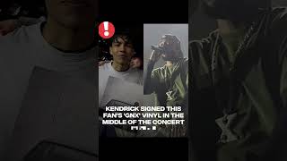 Kendrick Lamar STOPS Concert to Sign Fan’s RARE 'GNX' Vinyl – Crowd Goes WILD! #kendricklamar #fans