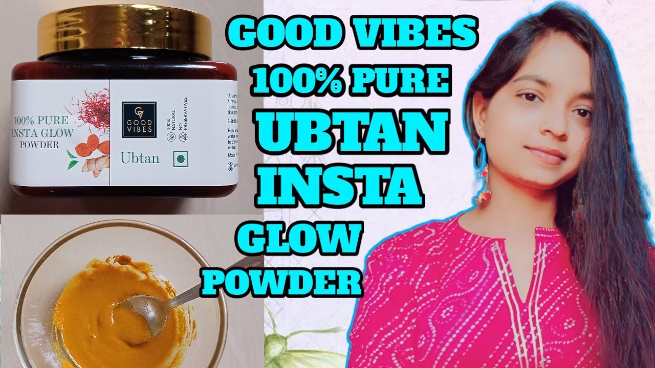 Good Vibes Ubtan Insta Glow Powder Review/ 100% Pura Ubtan Powder/पाएं ...