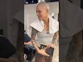 Beautiful Girl Smooth headshave at barbershop #bald #fashion #trending #trendingshorts