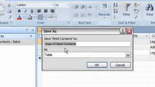 38 Rename a Database in Access 2007
