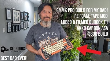 GMMK Pro Build for my Dad! | PE Foam, Tape Mod | Lubed & Filmed Durock T1 (COD: MW Gameplay)