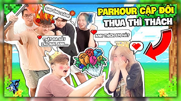 Minecraft nhưng Là Parkour Cặp Đôi Làm Theo Yêu Cầu | Kairon Thách Siro Nói Thích Noob Ruby