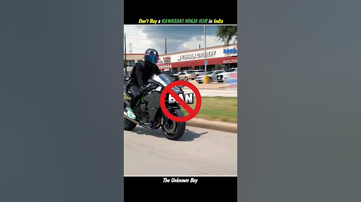 Don't Buy a KAWASAKI NINJA H2R in India🥵 | The Unknown Boy | #shorts