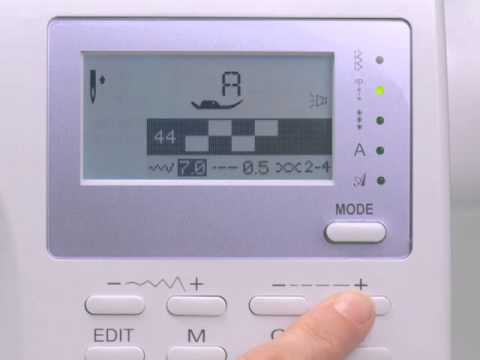 SINGER® PROFESSIONAL™ 9100 Sewing Machine Stitch Length & Width - YouTube
