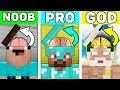 Minecraft NOOB vs PRO vs GOD : BRAIN CHALLENGE in Minecraft! Animation!