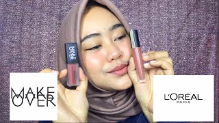 L’ORÉAL Rouge Signature Matte Liquid Lipstick 12 shade Swatch, Try on and Durability test