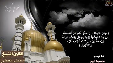 تلاوة خاشعة وهادئة/ ما تيسر من سورة الروم القارئ الشيخ مصطفى الجعفري أبو معاذ