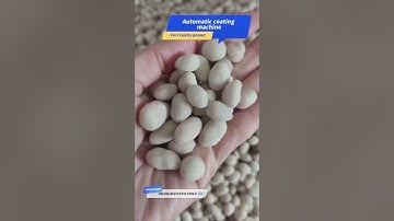 How to make crunchy coated peanut automatically #coatedpeanut #coatingmachine#peanutmachine
