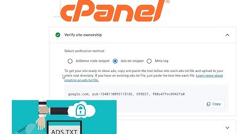 How to add ads txt file in cPanel : Google Website verification