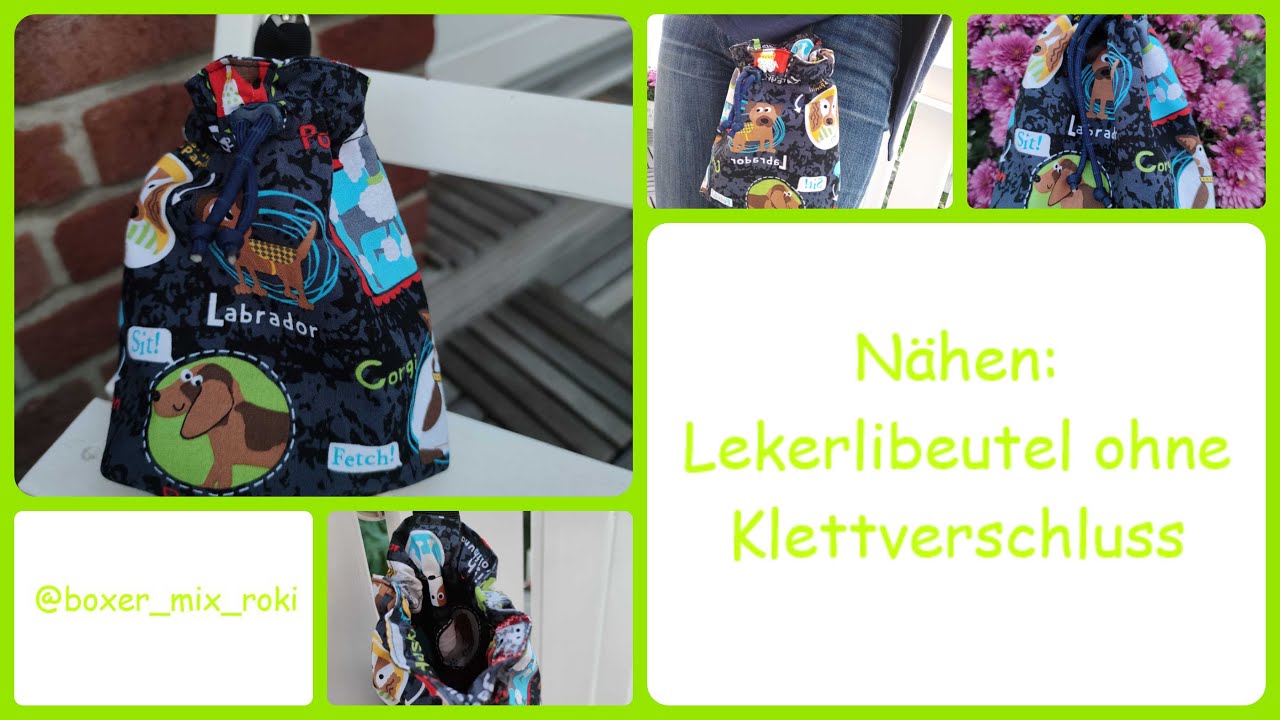 Nähen: Leckerlibeutel ohne Klettverschluss