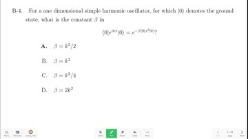 JEST 2022 Physics Quantum Mechanics PYQ | Simple Harmonic Oscillator Problem | CSIR NET, GATE