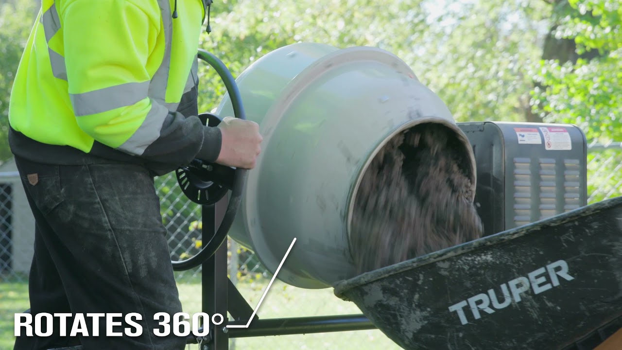 Klutch Portable Gas Cement Mixer 4.25 Cu. Ft. Drum YouTube