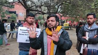 Comrade Dhananjay, AISA Activist | Effigy Burning of BJP Govt | AISA-JNU