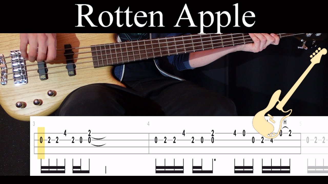 Rotten Apple (Alice in Chains) (BASS ONLY) Bass Cover (With Tabs) YouTube