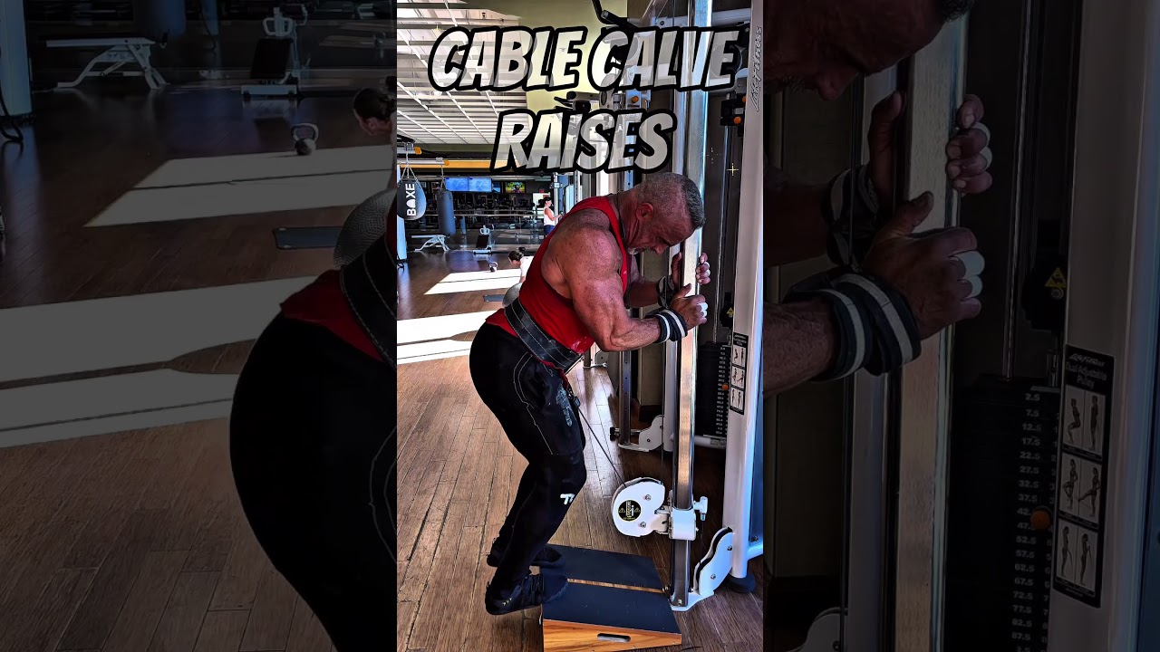 CABLE CALVE RAISES #calves #workout #motivation #muscle #pump