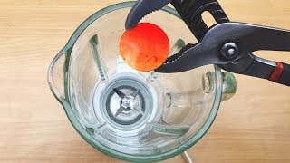 EXPERIMENT Glowing 1000 degree METAL BALL vs BLENDER