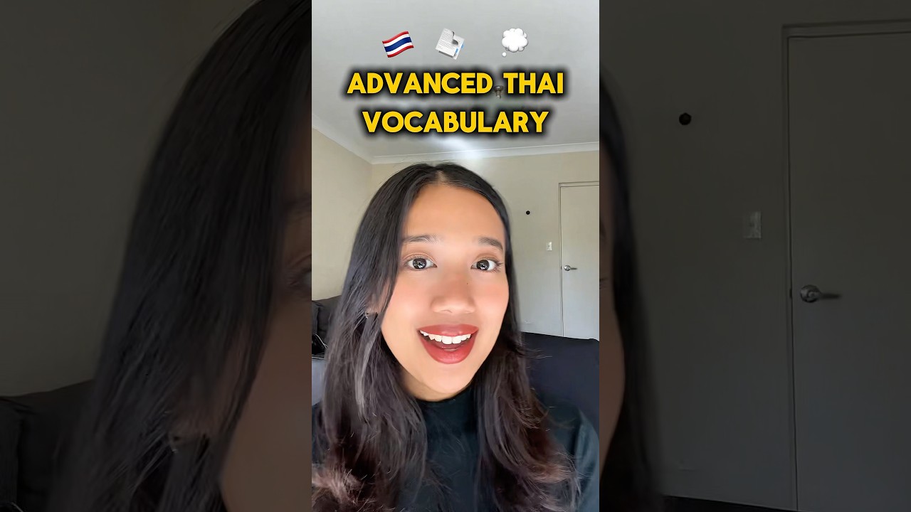 Advanced Thai vocabulary 