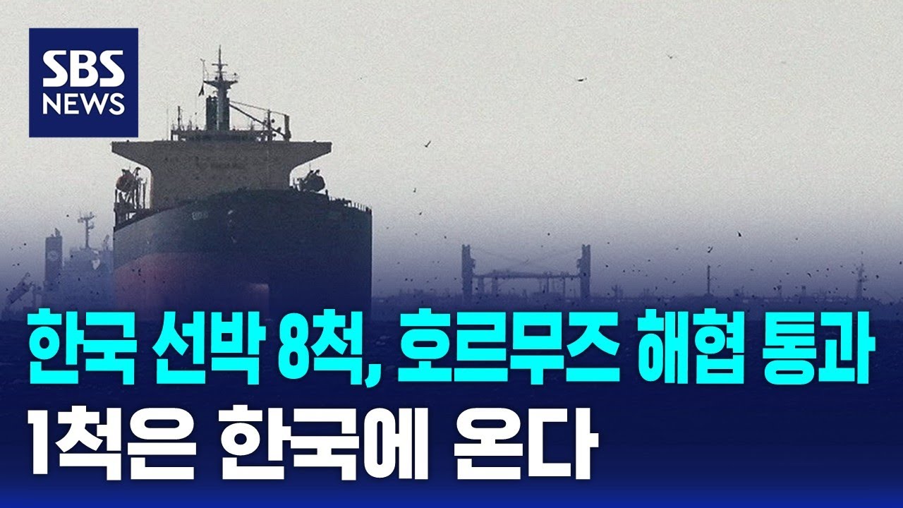 한국 선박 8척, 호르무즈 해협 통과..1척은 한국에 온다 / SBS