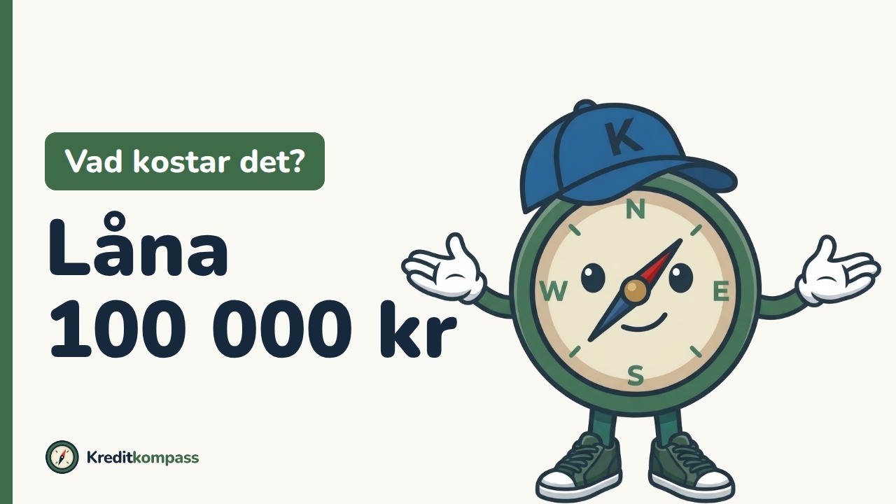 Kevin förklarar: Låna 100 000 kr: vad kostar det i månaden?