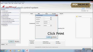 MILLION STOCK CONTROL SYSTEM | How To View Purchase Report (Tutorial Video) | IPOHONLINE