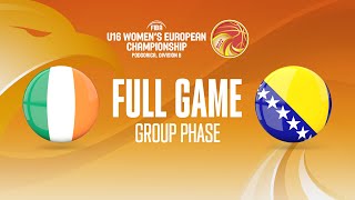 Ireland v BIH | Full Basketball Game | FIBA U16 Women's European Championship 2022