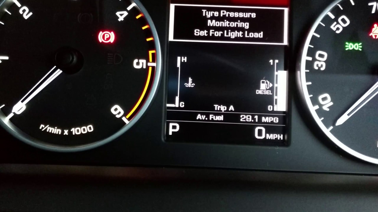 Range Rover Evoque Tyre Pressures Chart