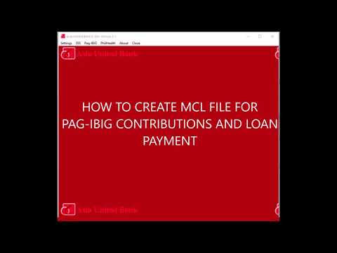 PAG-IBIG CONTRIBUTIONS & LOANS USING AUB CONVERTER MCL FILE THROUGH EGOV PAYMENT ONLINE