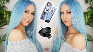 How To Dye Your Hair Blue | Dying My Wig