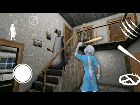 Playing as Mad Granny in Granny Chapter 1 | grandpa granny wala game definition hindi granny game