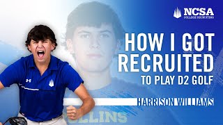Harrison Williams | How I Got Recruited To Play D2 Golf