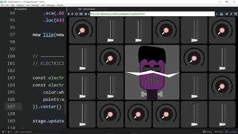 ZIM Explore! 46B. Monster!  - #HTML #Canvas #JavaScript, #CreateJS, #ZIMjs