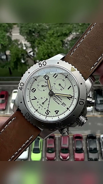 Sugess Titanium Chronograph Watch of Mens Automatic Peacock SL4609 Movement L