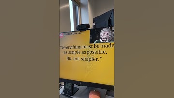 Einstein Quote - Everything must be made as simple as possible. But not simpler - 18 November 2024