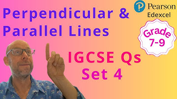 Parallel and Perpendicular Lines. Edexecl IGCSE Exam Questions Set 4