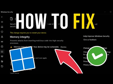 How To Fix Can't Enable Memory Integrity In Windows 10/11 - Full Tutorial