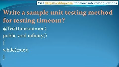 JUnit Interview Questions and Answers for freshers and experienced– Part 4