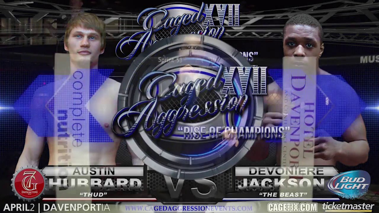 Caged Aggression XVII "Rise of Champions" Night 2. Fight 9. Austin Hubbard vs Devoniere Jackson