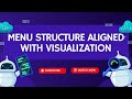 Menu Structure Aligned with Visualization