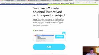 Text Message Alert for Important Emails Using IFTTT Tutorial