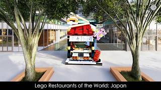 Lego Restaurants of the World: Japan 40906 done in Bricklink Studio 2.0 | Speed Build