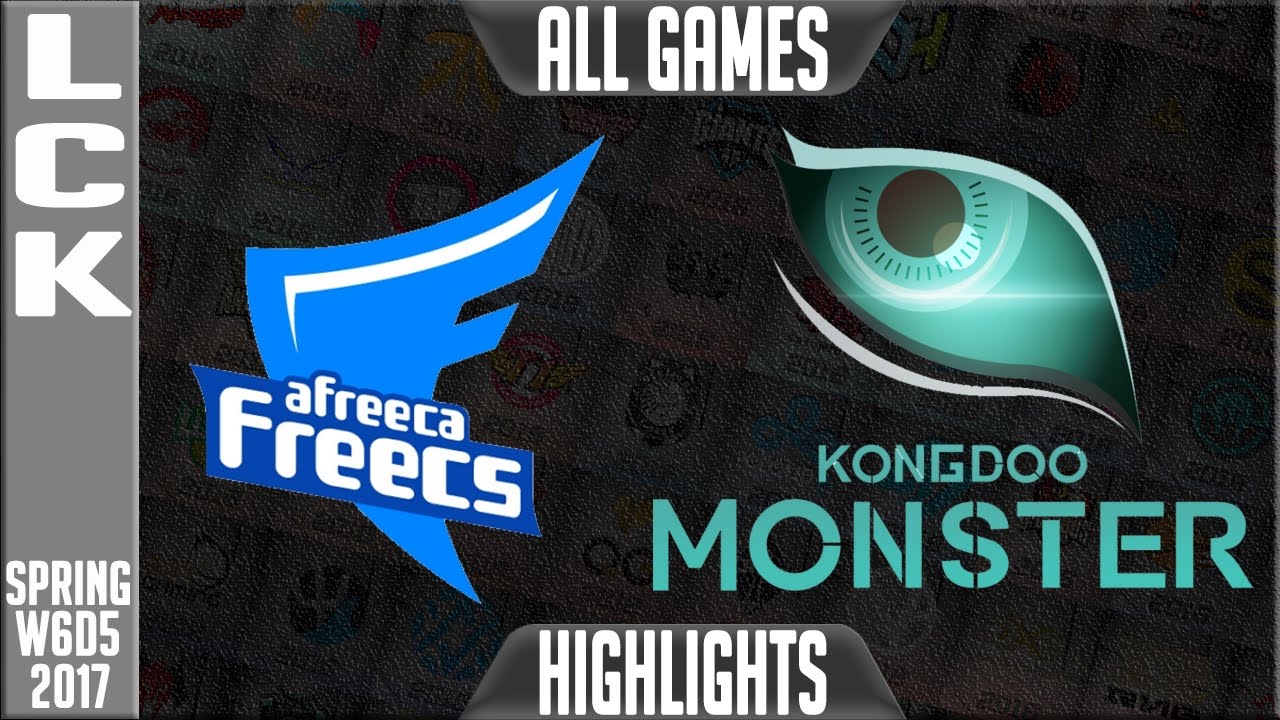 Afreeca Freecs vs Kongoo Monster Highlights All Games - LCK Week 5 Day 5 Spring 2017 - AFS vs KDM