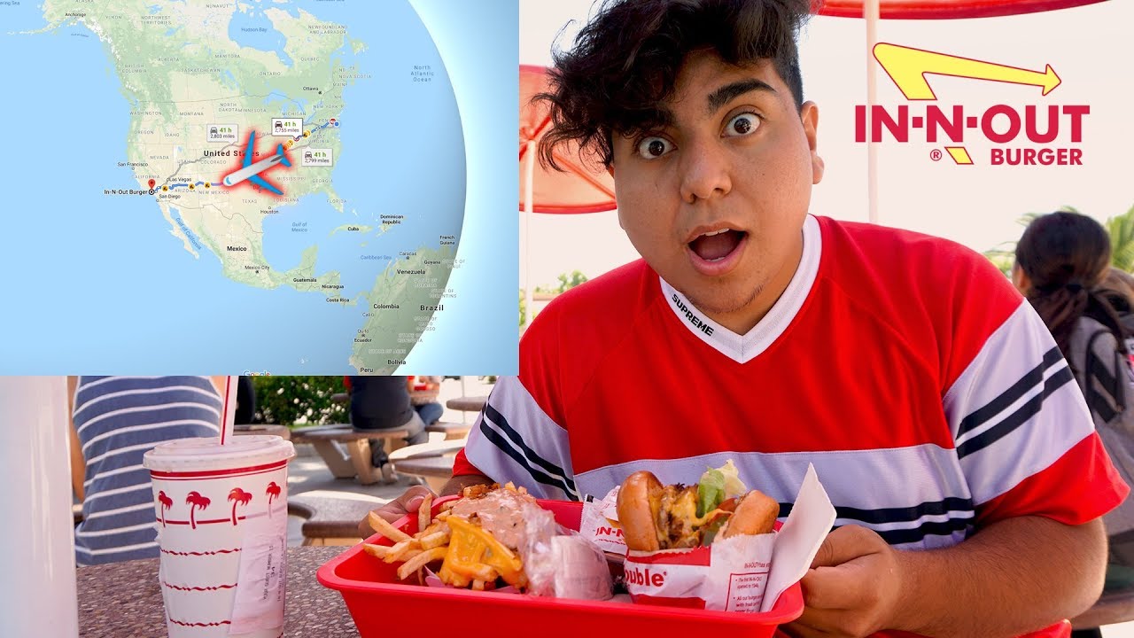FLYING ACROSS COUNTRY TO EAT A BURGER (IN-N-OUT)