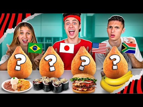 DESAFIO DAS COXINHAS DOS PAÍSES! (CADA COXINHA TEM UM RECHEIO)