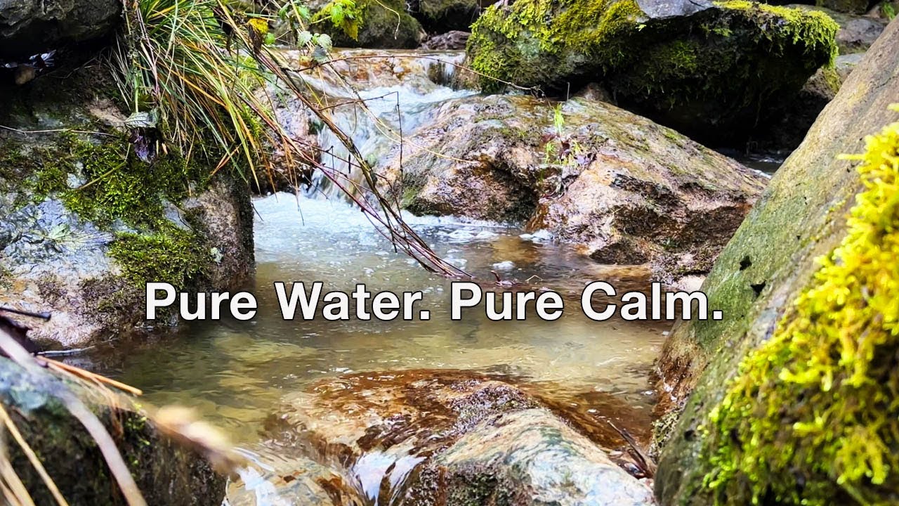 Hidden Stream Meditation Sounds – 2.5 Hours of Clear Water Flow for Deep Relaxation & Sleep | ASMR