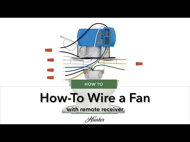 How To Wire A Ceiling Fan With A Remote Receiver - Youtube